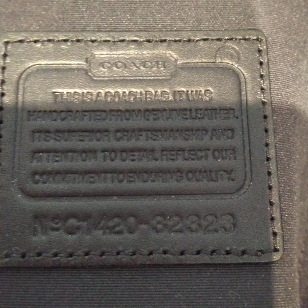 Coach Borough Bag in Metallic Leather (C1420  F32323) large - Picture 9 of 12